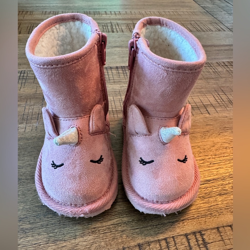 GAP | Faux-Suede Critter Adoraboots For Toddler Girls